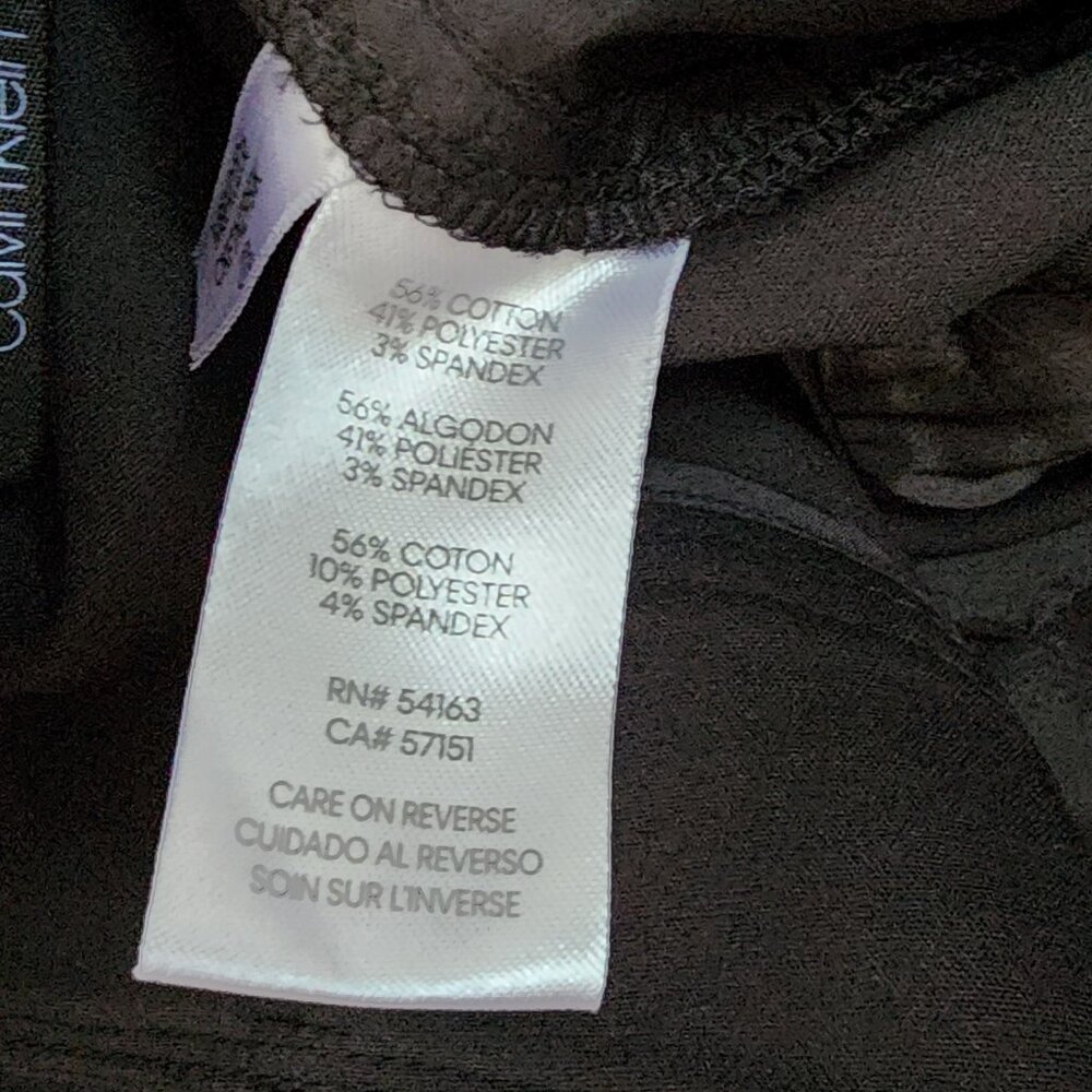Calvin Klein Pants Womens Size 6 Solid All Black Dress Career Work Business - Picture 4 of 7